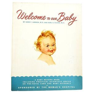 Vintage Baby Book 1955 Mid Century